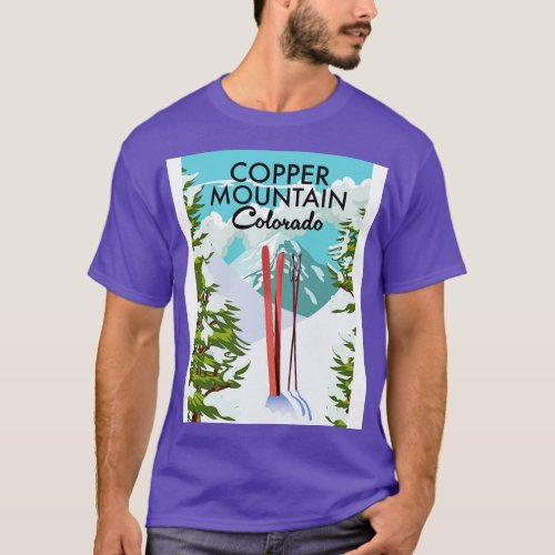 Copper Mountain Colorado Ski poster T_Shirt