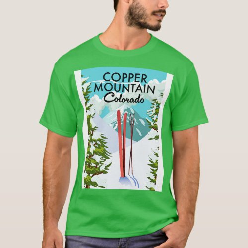 Copper Mountain Colorado Ski poster T_Shirt