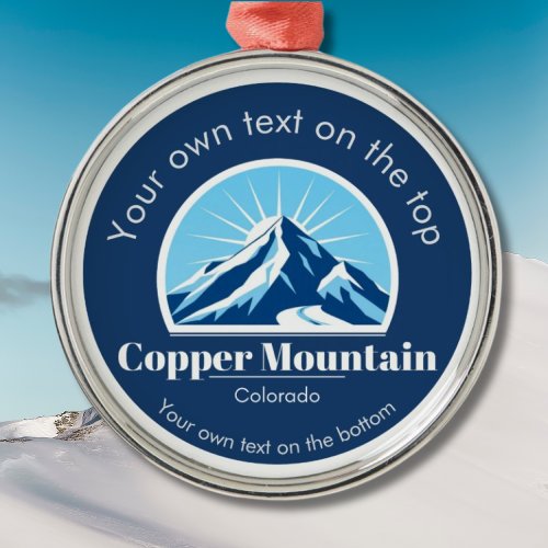 Copper Mountain Colorado ski resort medal Metal Ornament