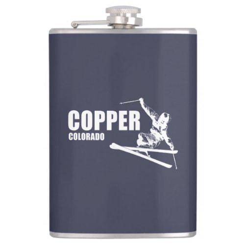 Copper Mountain Colorado Skier Flask