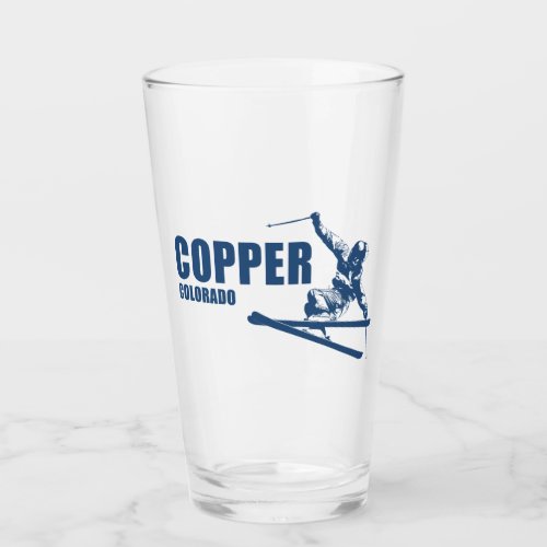 Copper Mountain Colorado Skier Glass