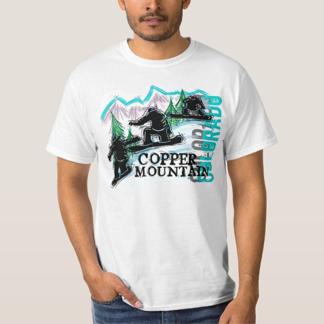 Copper Mountain Colorado snowboard value tee (Front)