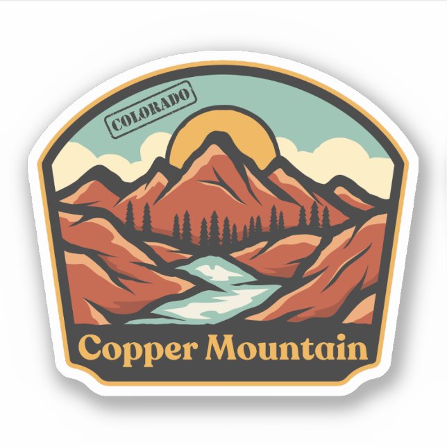 Copper Mountain, Colorado Sticker (Front)
