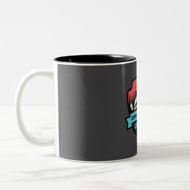 Copper mountain colorado  Two-Tone coffee mug (Left)