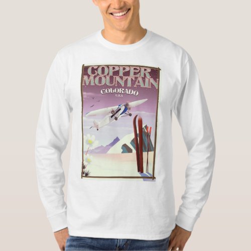 Copper Mountain colorado vintage poster T_Shirt