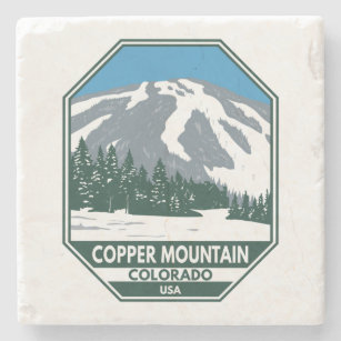 Copper Mountain Ski Area Colorado Stone Coaster