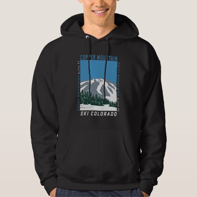 Copper Mountain Ski Area Colorado Vintage Hoodie (Front)