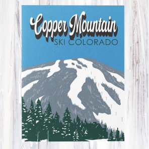 Copper Mountain Ski Area Colorado Vintage Postcard