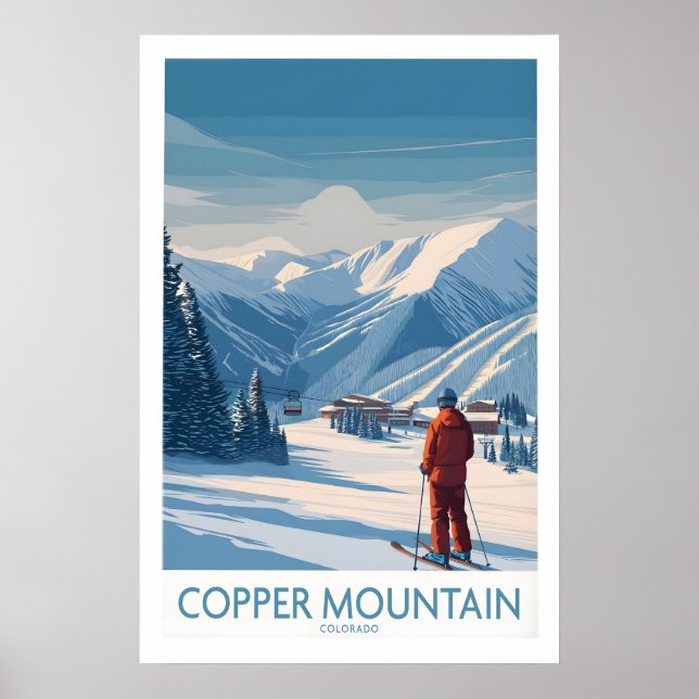Copper Mountain Ski Wall Art Winter Sports (Front)