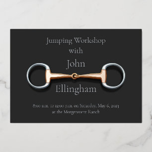 Copper Mouth Eggbutt Snaffle Bit Classy Equestrian Foil Invitation