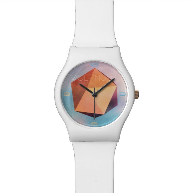 Copper Ore 3D Geometric art Watch (Close Up)
