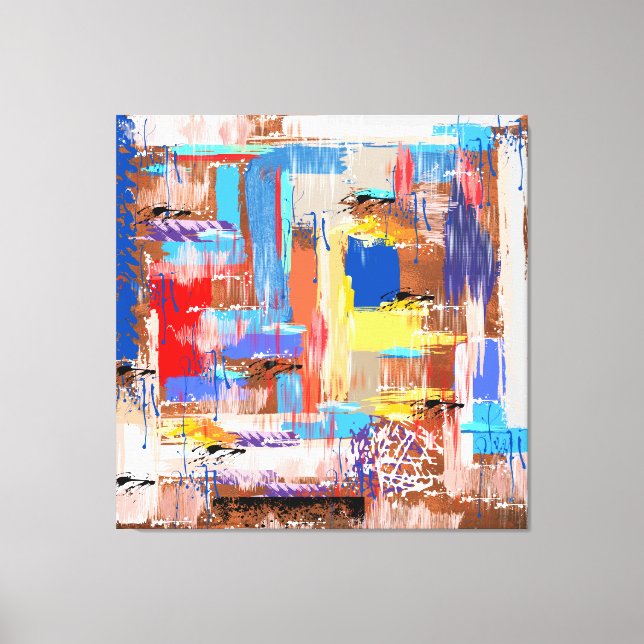 Copper & Paint Canvas Print (Front)