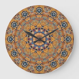 Copper Patina Mandala 0158-4 Large Clock