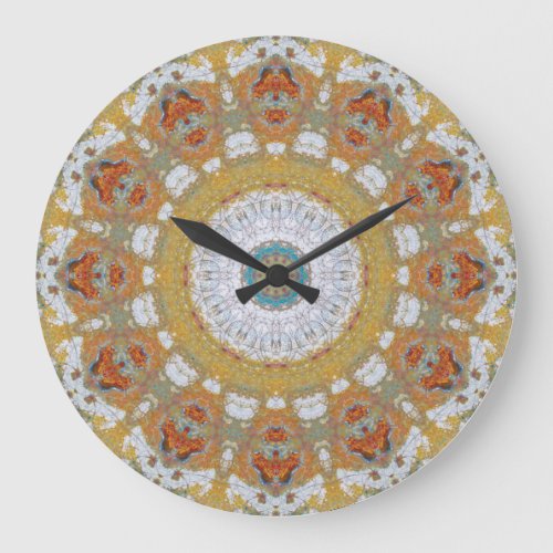 Copper Patina Mandala 04718_1 Large Clock