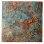 Copper Patina Metallic Rustic  Ceramic Tile<br><div class="desc">Discover Copper Patina Metallic Rustic ceramic tile—ideal for creating a sophisticated,  aged-metal style in your home. Shop unique tile designs now!</div>