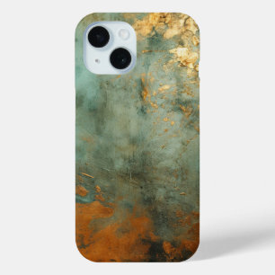 Copper Patina Rustic Metallic  iPhone 15 Case