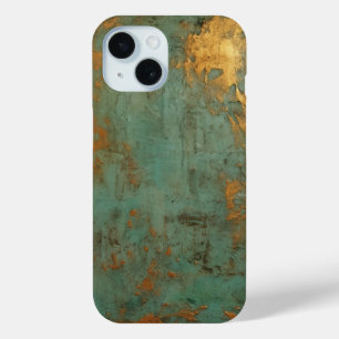 Copper Patina Rustic Metallic iPhone 15 Case