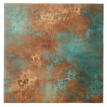 Copper Patina Rustic Metallic ceramic tile 