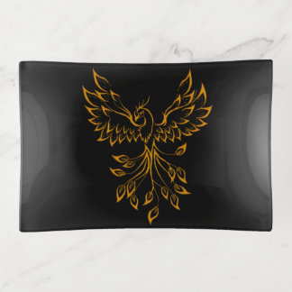 Copper Phoenix  Trinket Tray