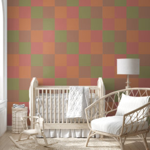 Copper Plaid Wallpaper