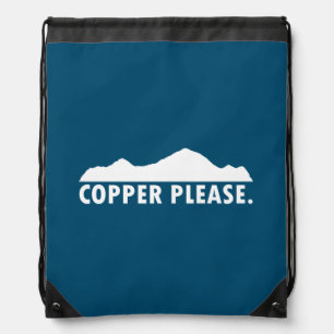 Copper Please Drawstring Bag