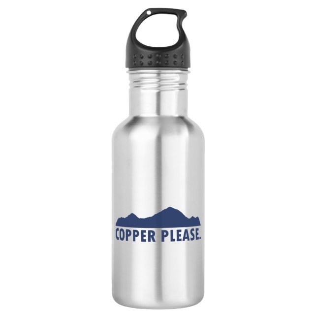 Copper Please Stainless Steel Water Bottle (Front)
