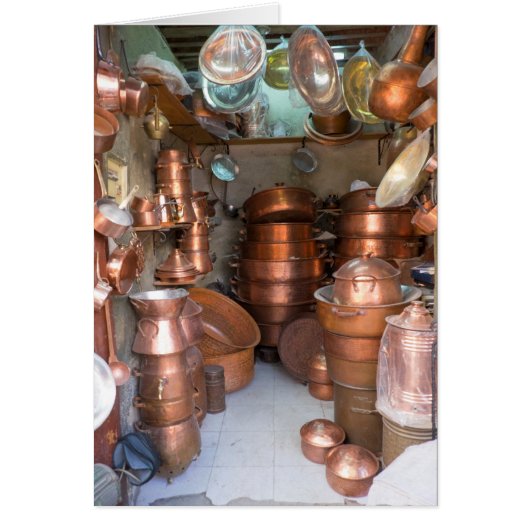Copper Pots At Market (Front)