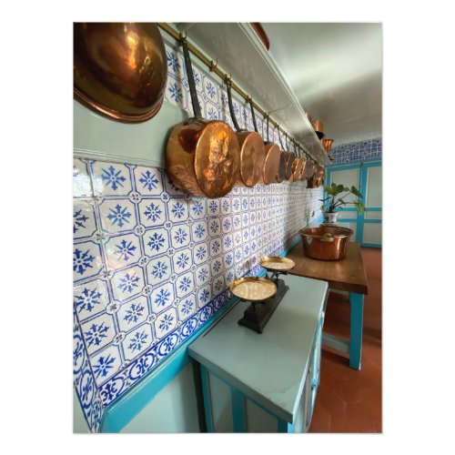 Copper Pots in Monets Kitchen in Giverny France Photo Print