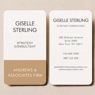 Copper Professional Business Card