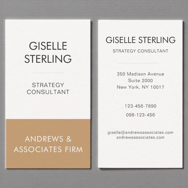 Copper Professional Corporate Modern Elegant Business Card (Creator Uploaded)