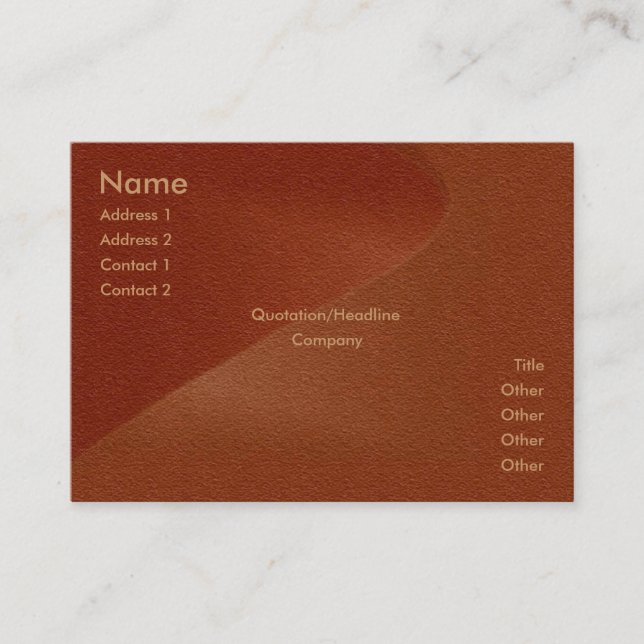 Copper Profile Card (Front)