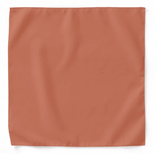 Copper Red Solid Color Bandana
