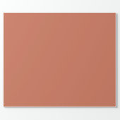 Copper Red Solid Color Wrapping Paper (Flat)