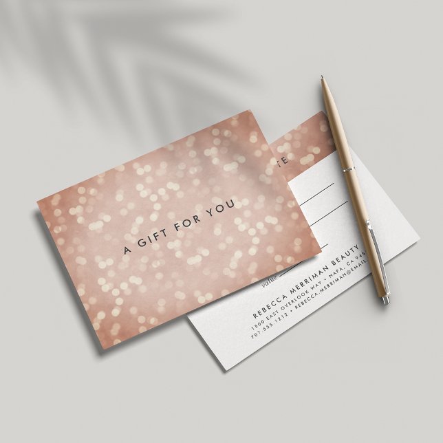 Copper Rose Gold Bokeh | Gift Certificate (Creator Uploaded)
