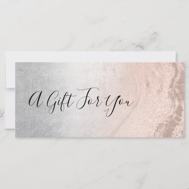 Copper rose gold glitter & silver makeup artist (Front)