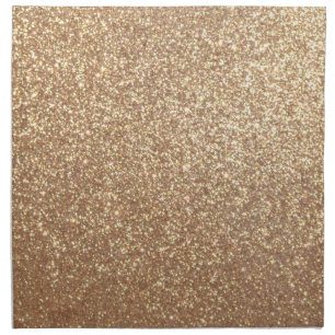 Copper Rose Gold Metallic Glitter Cloth Napkin