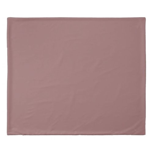 Copper Rose Solid Color Duvet Cover