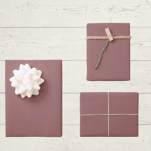 Copper Rose Solid Color Wrapping Paper Sheets