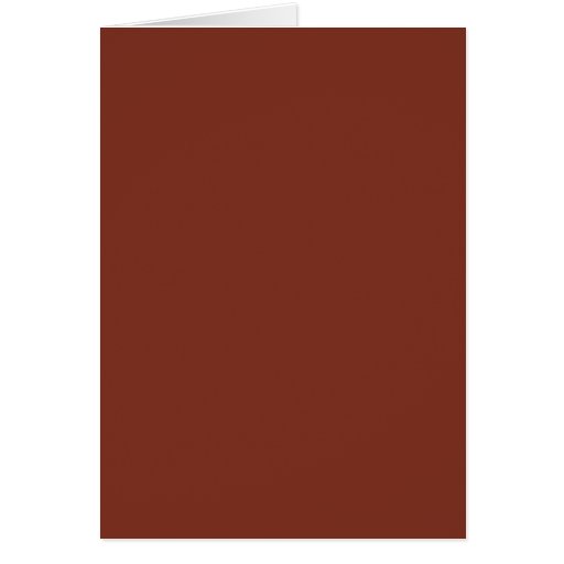 Copper Rust Brown Red Color Trend Blank Template Card | Zazzle