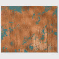 Copper Rust Teal Patina Metallic Abstract Elegant Wrapping Paper | Zazzle