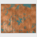 Copper Rust Teal Patina Metallic Abstract Elegant Wrapping Paper | Zazzle