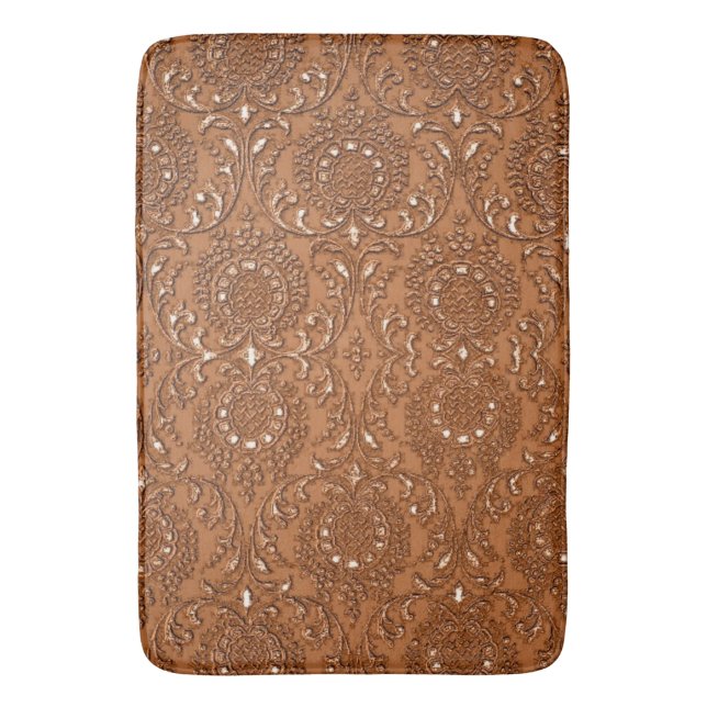 Copper Rust Toile Rug (Front Vertical)