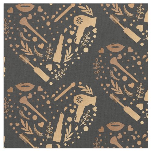 Copper Salon Heart Logo Hair Stylist Fabric