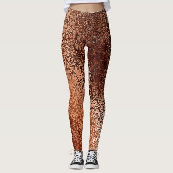 Copper Shimmer Leggings by theunusual at Zazzle