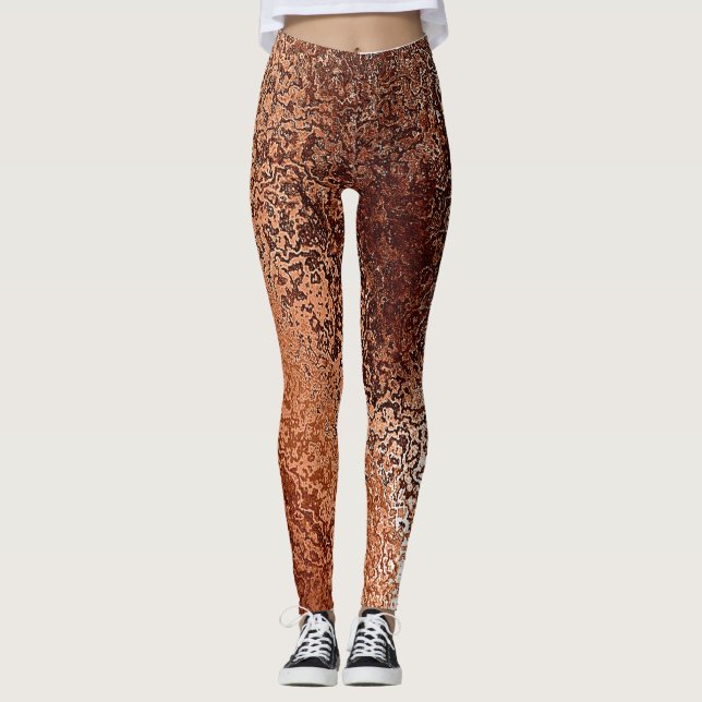 Copper Shimmer Leggings (Front)