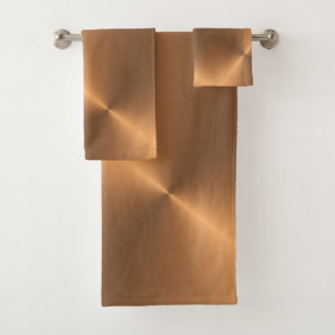 Copper Shine Angle Bath Towel Set