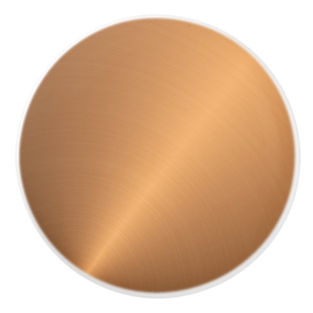 Copper Shine Angle Ceramic Knob (Front)