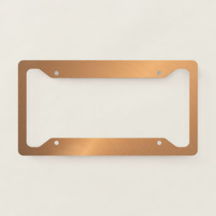 Copper Shine Angle License Plate Frame