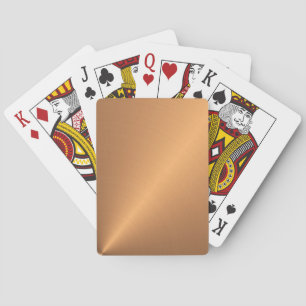 Copper Shine Angle Poker Cards