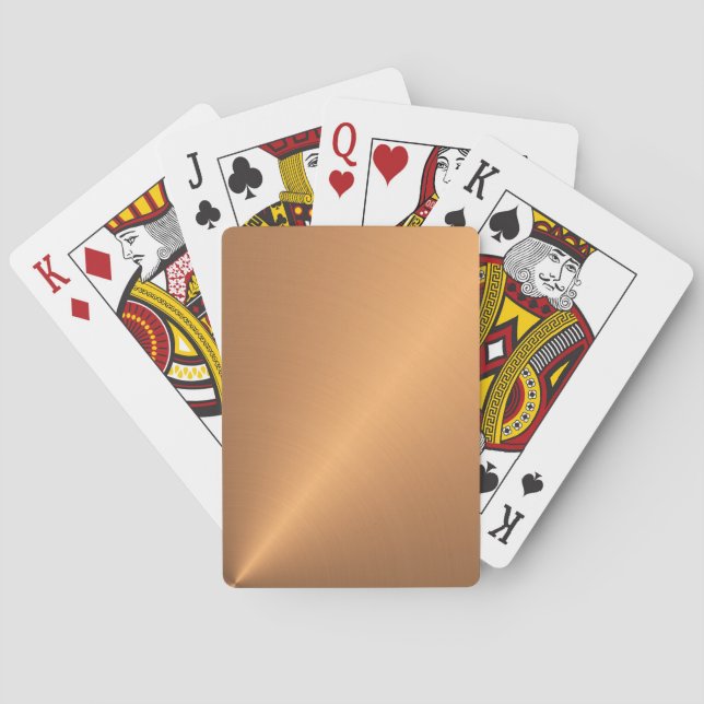 Copper Shine Angle Poker Cards (Back)